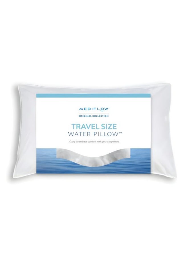 MEDIFLOW Elite Travel Mediflow Water Pillow | Hypoallergenic Fiber & Adjustable Neck Support - Image 1