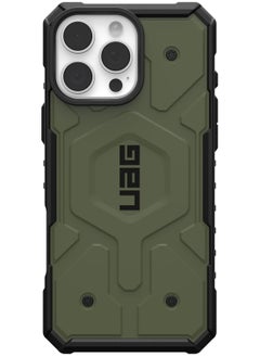 Urban Armor Gear UAG Pathfinder MagSafe for iPhone 16 Pro Max Case Cover [18 Feet Drop tested]  - Olive Drab  - Image 4
