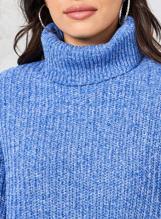 Styli Oversized Chunky Knit Turtle Neck Sweater  - Image 3