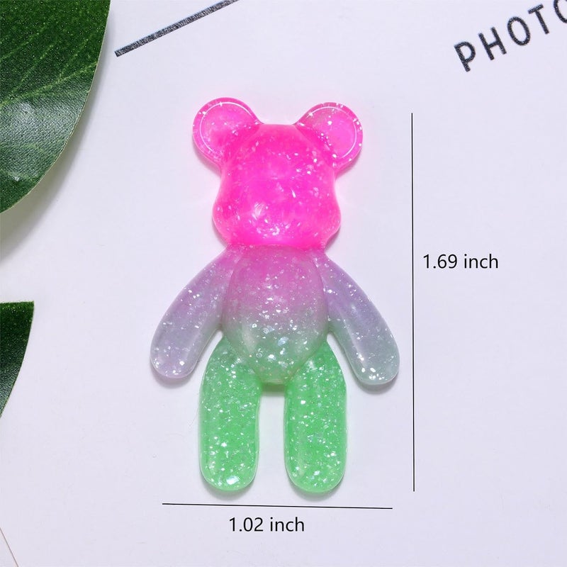Aesnefe Pocket Bear Hug, Anxiety Gifts for Men Women, Mental Health Positivity Gift for Anxious Friend, Autism Fidget Gift, Stress Relief Gifts for Her, Back to School Reminder of Comfort, Pink Green - Image 5