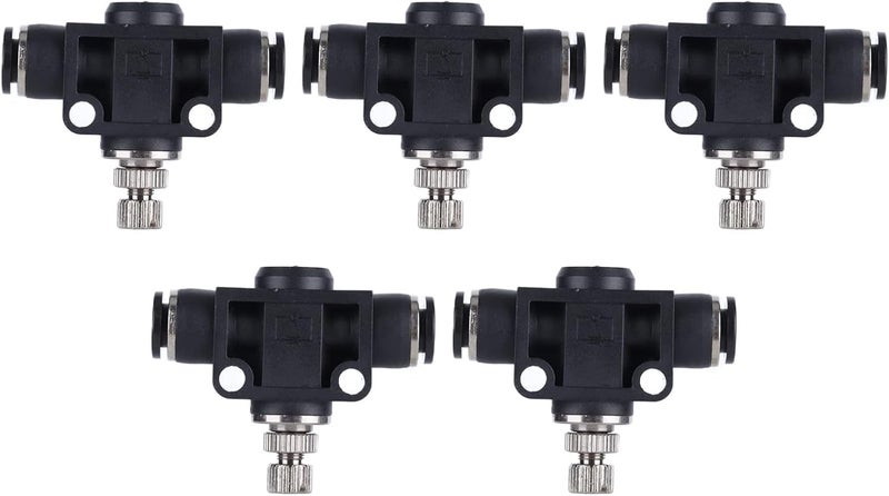 Pneumatic Throttle Valve PVC Compression Connection Accessories for Automation Equipment (Tracheal outer diameter 6mm) - Image 1