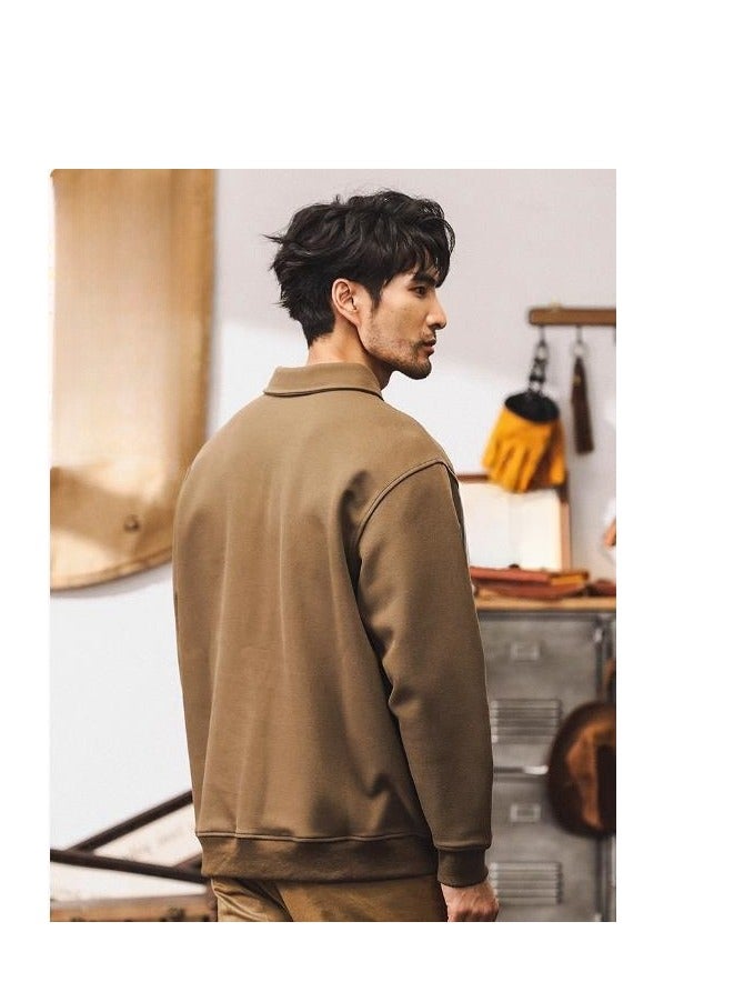 Men's Casual Long Sleeved Loose Retro 380G Heavyweight Hoodie  - Image 4