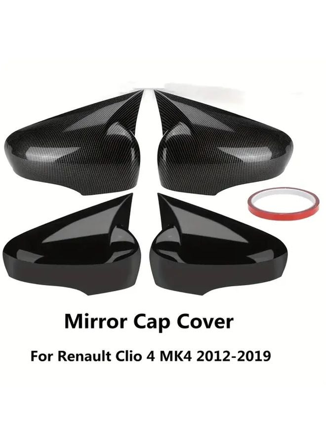 Carbon Look Side Mirror Cover Caps For Renault Clio IV Zoe Captur 2012 2019 - Image 5