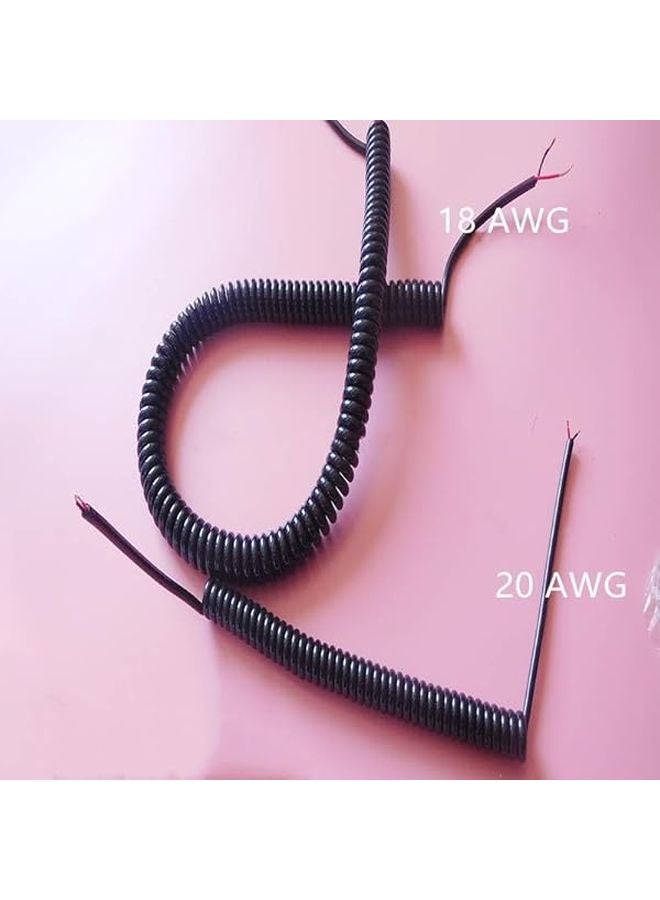 كابل حلزوني قابل للسحب 2 نواة 22AWG سلك زنبركي حلزوني قابل للتمديد 6 متر سلك تلسكوبي - Image 3