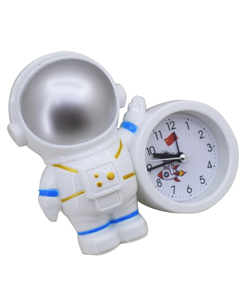 Manos Clock Table Analog Astronaut Shape Table Alarm Clock for Kids and Students Random Clock  - Image 4