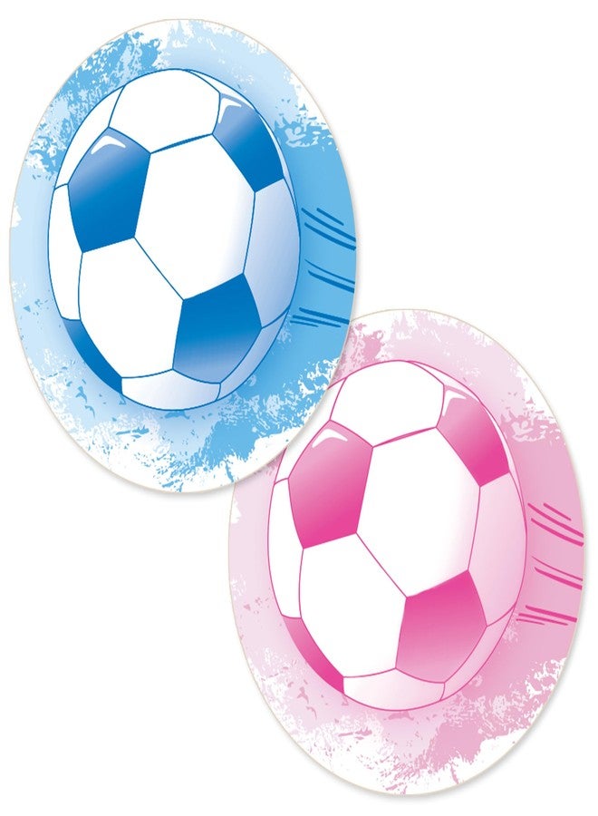 DISTINCTIVS Soccer Ball Gender Reveal Stickers, 40 Count - Image 1