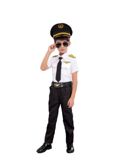 Dress Up Pilot Costume for Kids - Airline Captain Uniform - Career Day Dress Up for Children