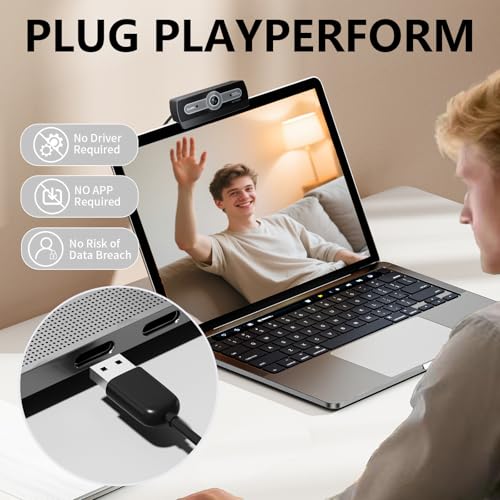 XOCLON 1080P Web cam Streaming Camera USB Webcam for pc Web Camera for Desktop/Laptop Computer Webcam with Microphone,Plug & Play, for Video Calls, Meetings and Remote Learning - Image 5
