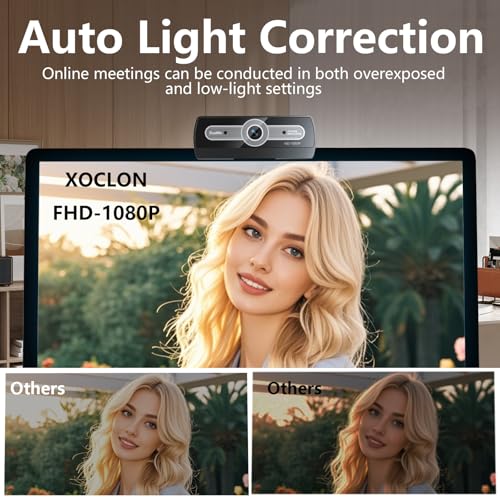 XOCLON 1080P Web cam Streaming Camera USB Webcam for pc Web Camera for Desktop/Laptop Computer Webcam with Microphone,Plug & Play, for Video Calls, Meetings and Remote Learning - Image 3