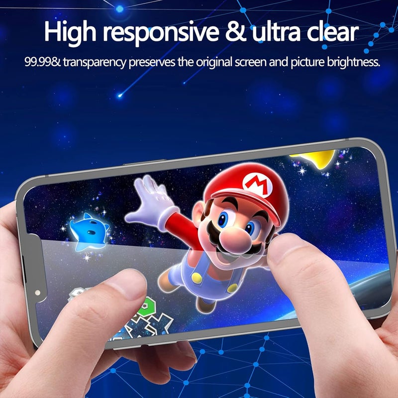 YMHML [2 Pack] Privacy Screen Protector for iPhone 12 / iPhone 12 Pro (6.1 Inch)，Anti-Spy Tempered Glass Bubble Free Case Friendly Scratch Proof - Image 5