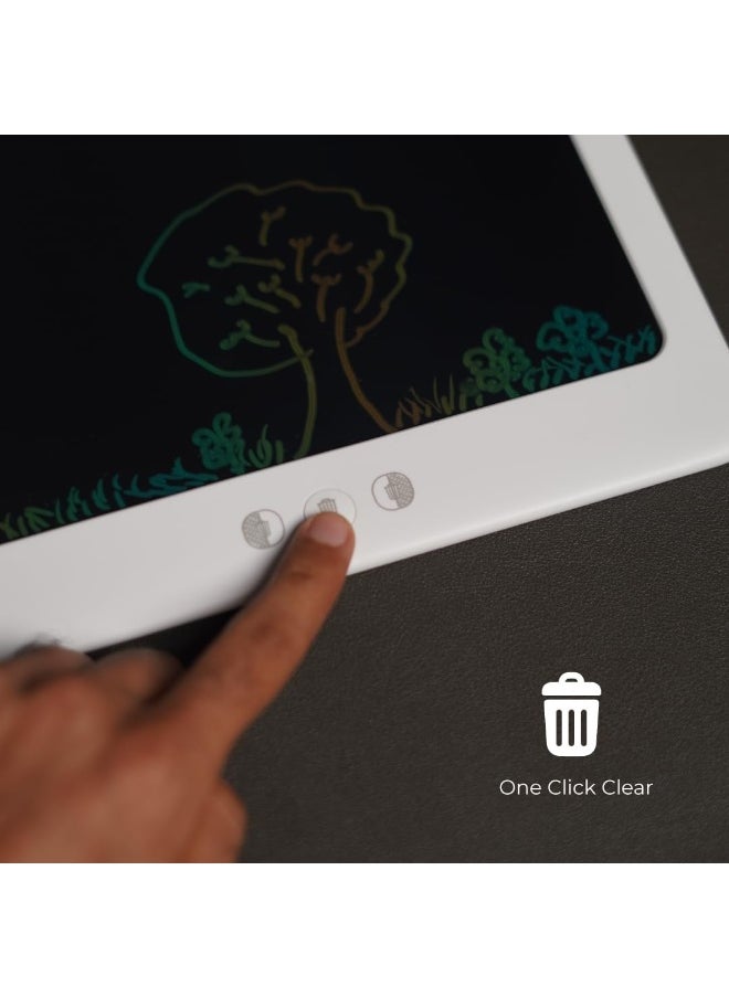 blupebble 14-Inch LCD Writing Tablet for Kids & Adults | Colorful Screen Doodle Pad | Reusable Digital Drawing Board with Stylus | Eye-Friendly & Lightweight  - Image 4