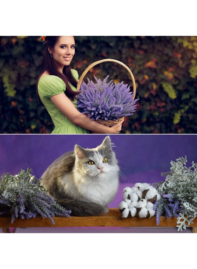 Leyaron 10 Bundles Fake Flowers Artificial Lavender Faux Plastic Plants for Home Decor Wedding Kitchen Garden Patio Porch Window Box Office Table Centerpieces Indoor Outdoor Decorations, Purple - Image 5