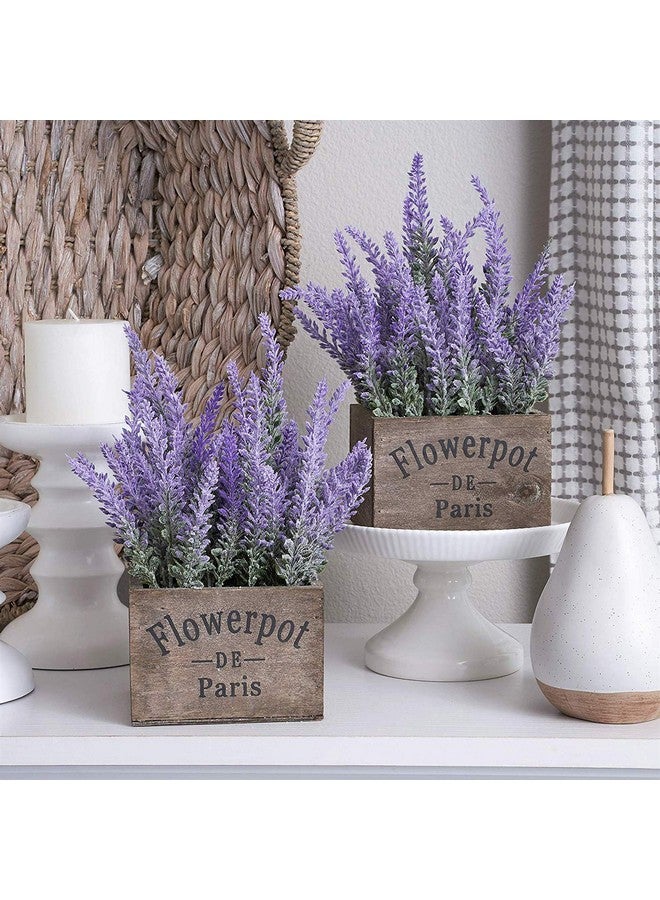Leyaron 10 Bundles Fake Flowers Artificial Lavender Faux Plastic Plants for Home Decor Wedding Kitchen Garden Patio Porch Window Box Office Table Centerpieces Indoor Outdoor Decorations, Purple - Image 4
