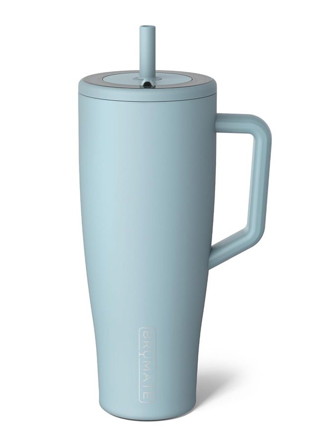 BRUMATE 40 oz Tumbler with Handle and Straw | 100% Leakproof Insulated Tumbler with Lid and Straw | Made of Stainless Steel | Cup Holder Friendly Base | 40oz (Mist) - Image 1