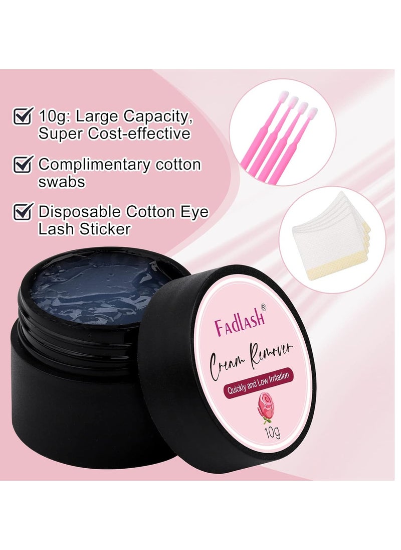 FADLASH Eyelash Extension Remover 10g Lash Extension Remover Dissolves Powerful for Lash Extensions Lash Glue Remover Low Irritation for Sensitive Skin(Rose)  - Image 2