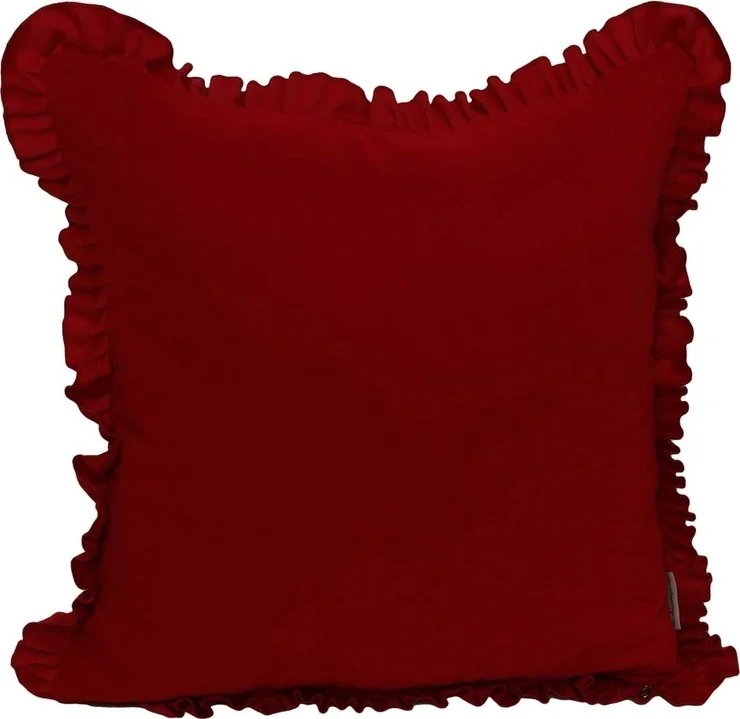 Amaranda Moda Red Ruffle Cushion Cover 45 x 45 cm.