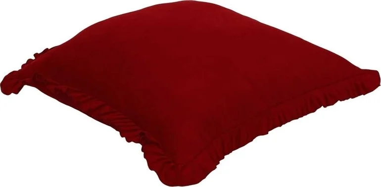 Amaranda Moda Red Ruffle Cushion Cover 45 x 45 cm.