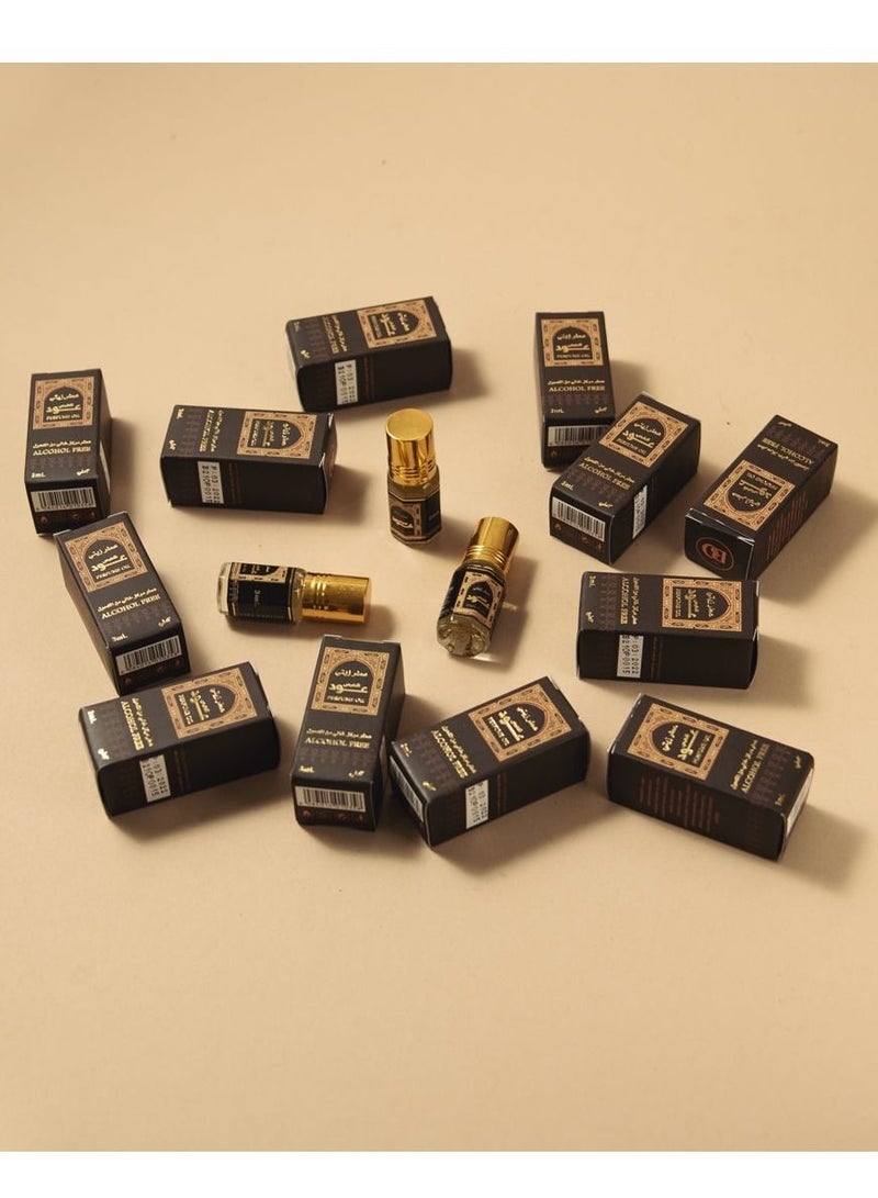 بانافع عطر زيتي عود النفيس 3 مل - 12 قطعة - Image 1