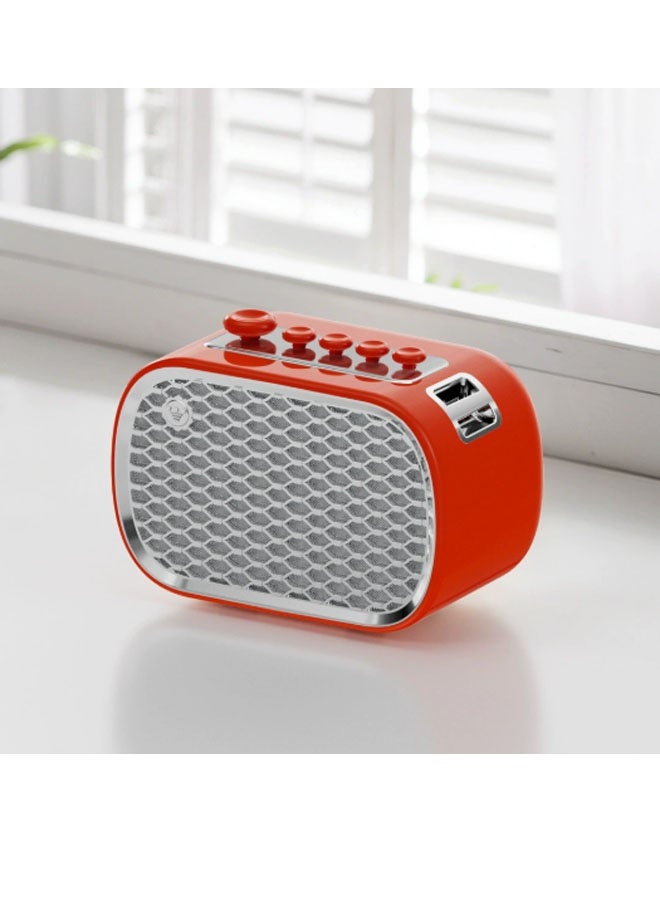 نيوترل مكبر صوت بلوتوث صغير متعدد الوظائف P13 صغير الحجم وسهل الحمل، مثالي للاستماع إلى الموسيقى والرد على المكالمات والاستماع إلى البث الإذاعي. مثالي لحفلات أعياد الميلاد وتناول الطعام في الهواء الطلق وفترات الاسترخاء والتأمل وغيرها. (أحمر) - Image 1