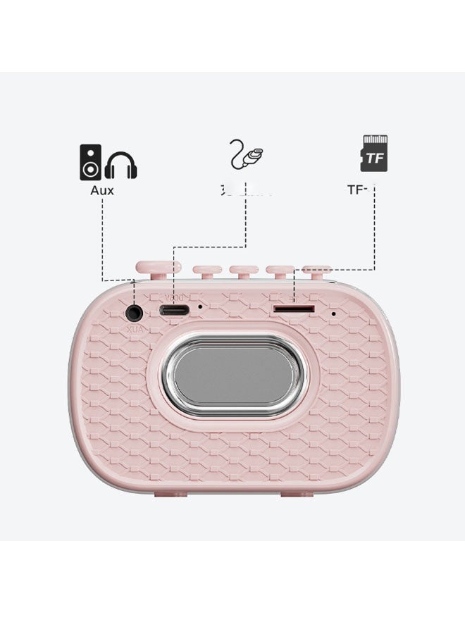 نيوترل مكبر صوت بلوتوث صغير متعدد الوظائف P13 صغير الحجم وسهل الحمل، مثالي للاستماع إلى الموسيقى والرد على المكالمات والاستماع إلى البث الإذاعي. مثالي لحفلات أعياد الميلاد وتناول الطعام في الهواء الطلق وفترات الاسترخاء والتأمل وغيرها. (أحمر) - Image 5