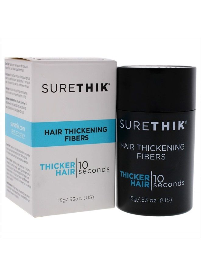SURETHIK Hair Thickening Fibers for Thicker Looking Hair, Medium Brown, 15g - Image 3