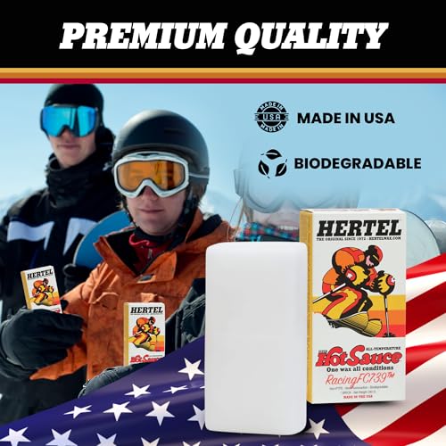 Hertel Wax Hertel Racing FC739 All Temperature Ski and Snowboard Wax - Easy to Apply, Rub On or Iron On Hot Wax for Snowboards and Skis - Made in USA, All Weather Conditions (340 g) - Image 3