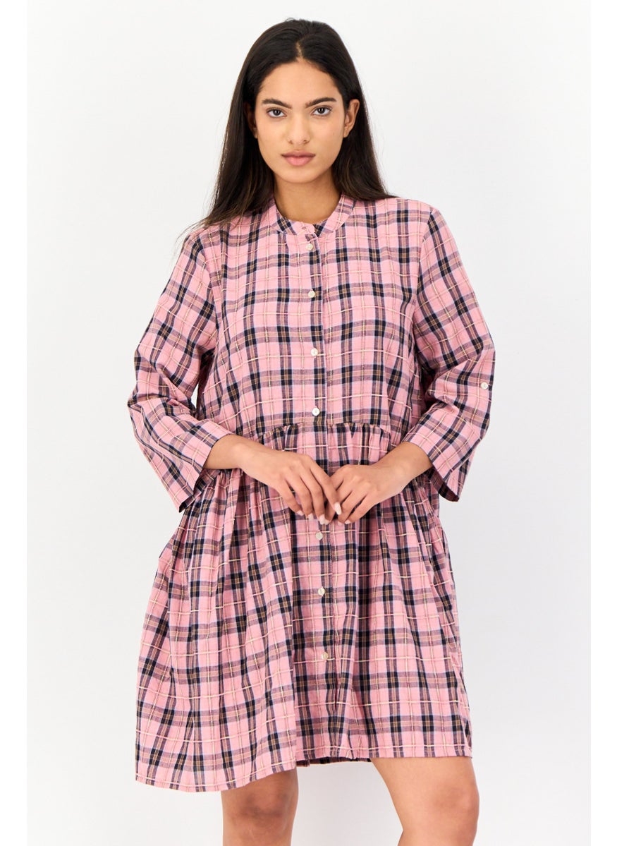 ONLY Women Checkered Mini Dress, Multicolor  - Image 1