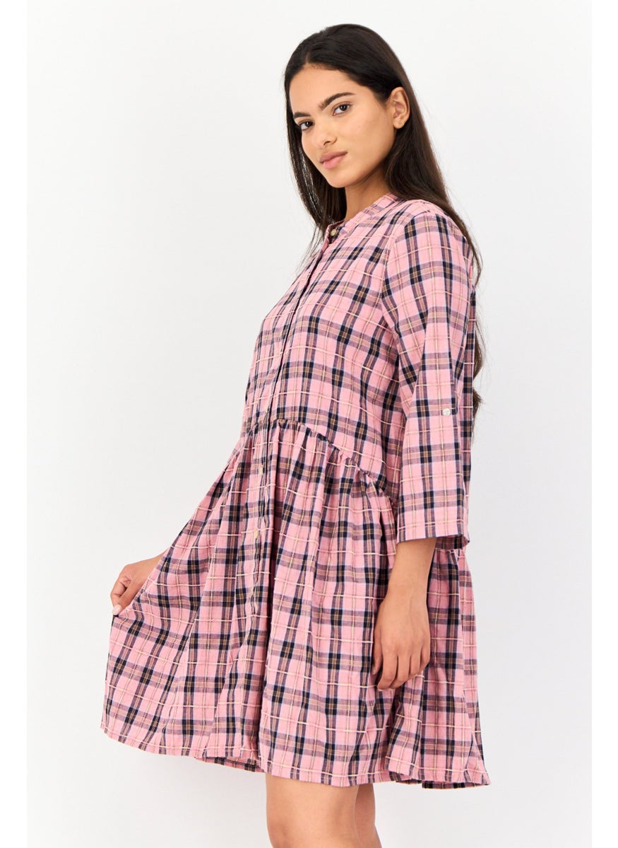 ONLY Women Checkered Mini Dress, Multicolor  - Image 2