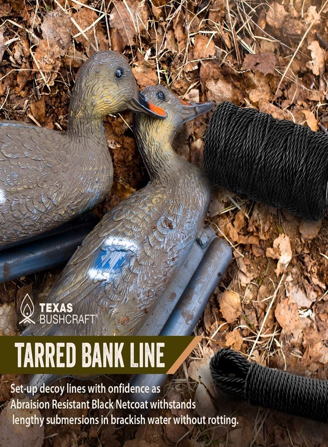 Texas Bushcraft خيط تكساس بوشكرافت المغطى بالقار - خيط نايلون أسود رقم 36 للصيد والتخييم والبقاء على قيد الحياة في الهواء الطلق - حبل قوي ومقاوم للطقس لخط الصيد الطويل (1/4 رطل، ملتوي) - Image 5