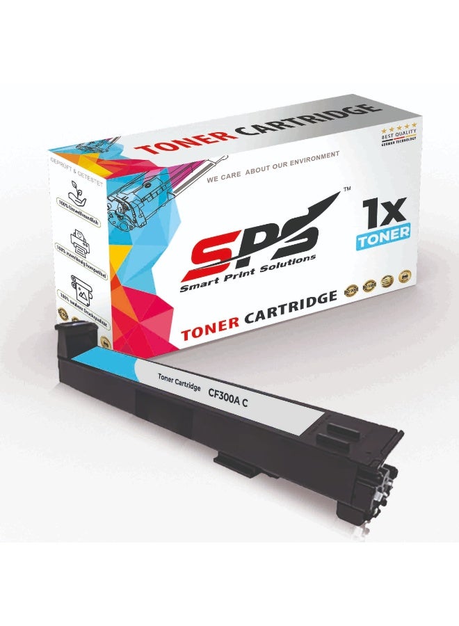 Smart Print Solutions SPS Compatible Toner Cartridges for HP - CF301A 827A | 1x Cyan | Yield upto 32,000 Pages - Image 1