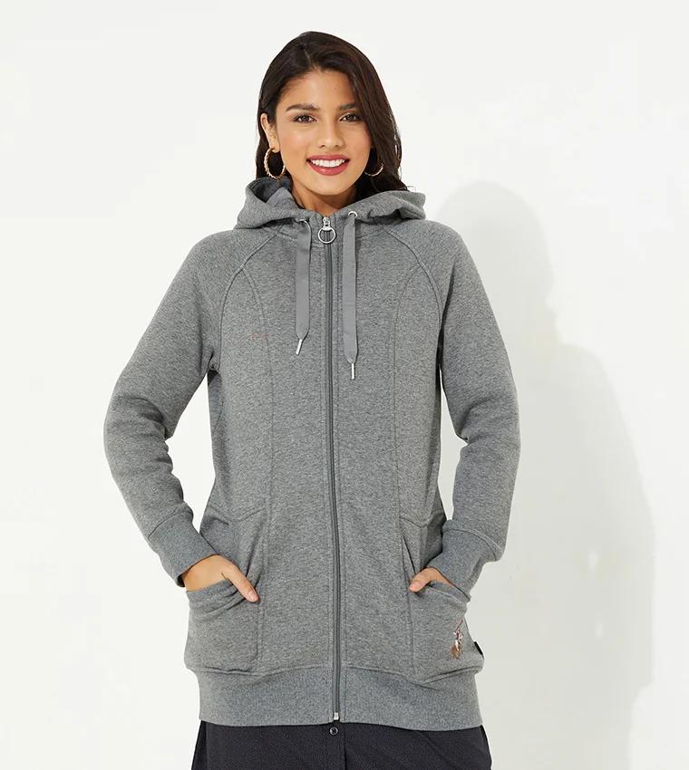 BEVERLY HILLS POLO CLUB Knit Fleece Hooded Jacket