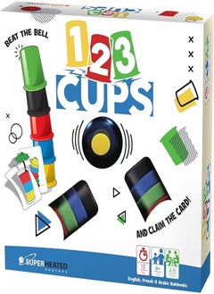 SUPERHEATED Neurons SuperHeated Neurons Speed Cups: 123 Cups | 2 6 Players | Official Version | English and Arabic Language | Ages 6+ | Board Game | Original Made In China 