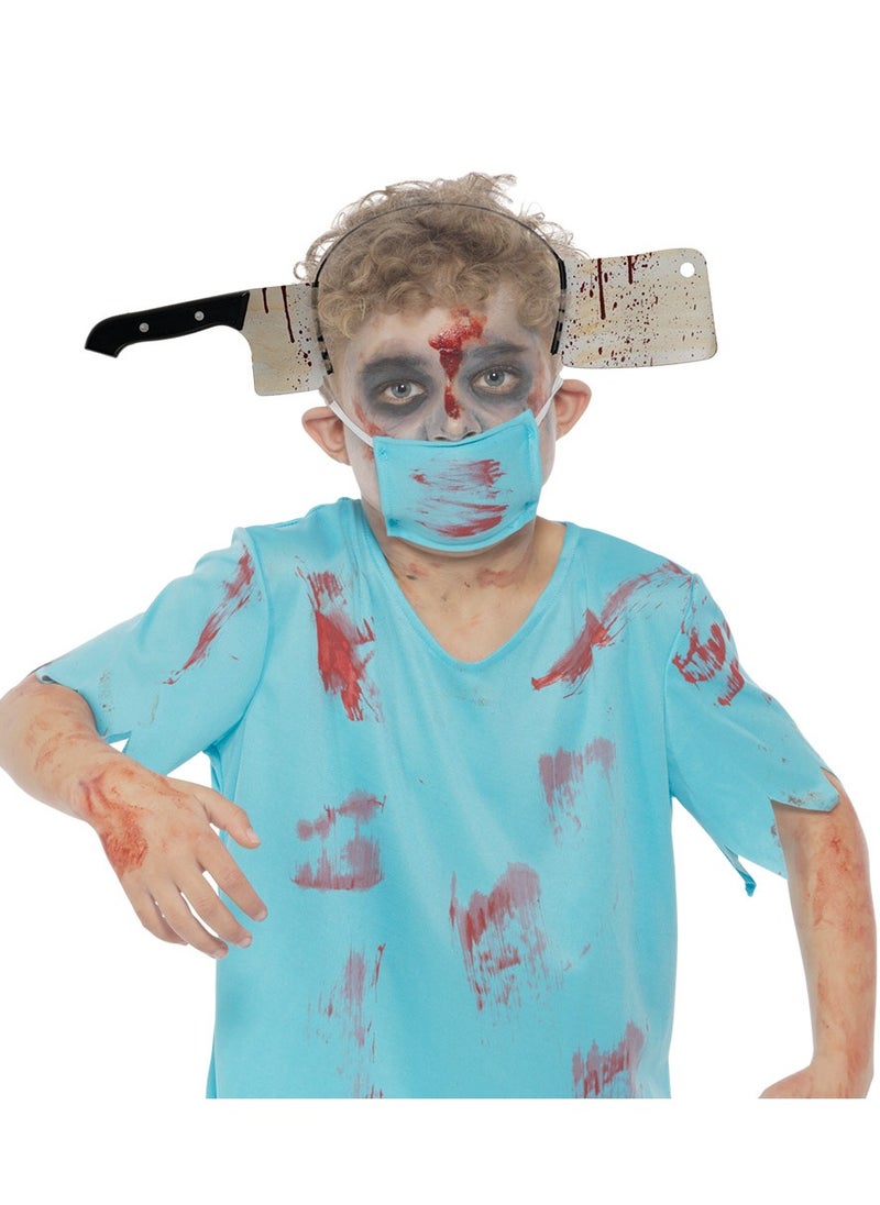 MAD TOYS Creepy Zombie Fake Cleaver Headband Halloween Costumes Accessory for Kids and Adults, Trick or Treat Roleplay Dress Up Theme Party Events  - Image 4