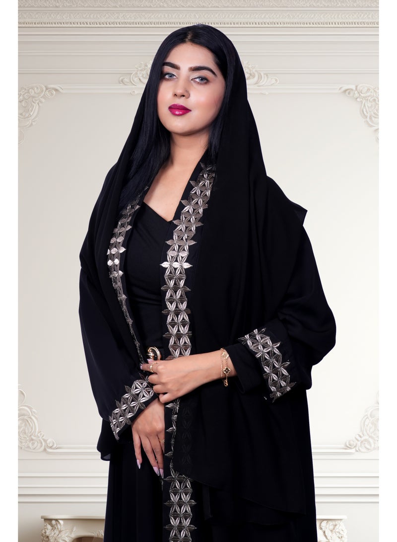 فاشون لاين عباية مطرزة بالذهب - Image 2