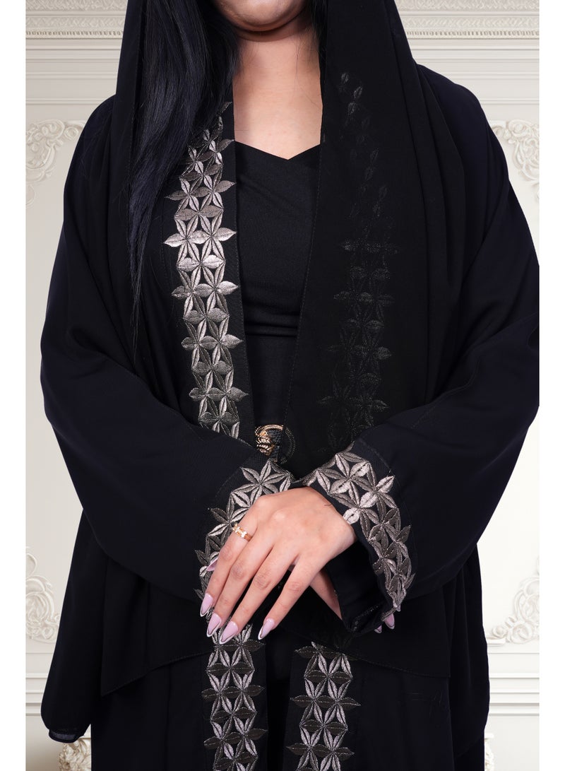 فاشون لاين عباية مطرزة بالذهب - Image 4