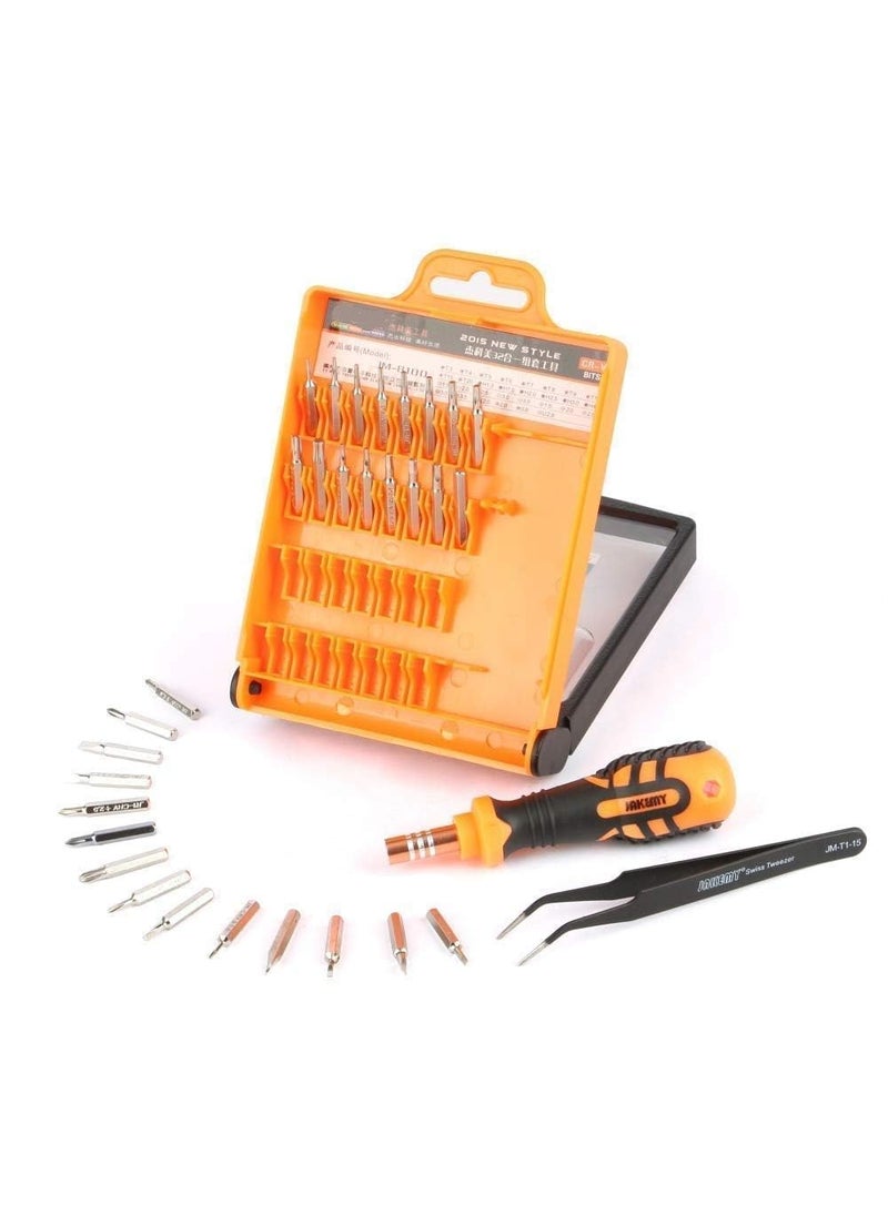 FAVHOME FavHome SS 31 in 1 Small Size Precision Multifunction Magnetic Driver Bit Pocket Mini Screwdriver Kit Repair Tool Kit for Electronics Tablet CellphoneCameras Alloy Steel 31 in 1 SS  - Image 2