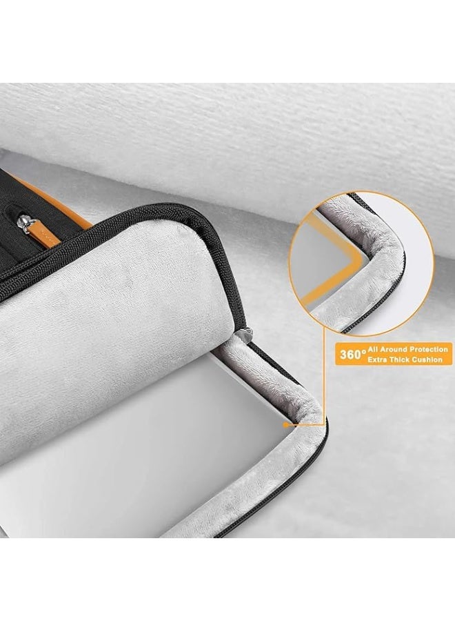 MOSISO 360 Protective Laptop Shoulder Bag, Side Open Messenger Bag with 4 Zipper Pockets&Handle - Image 5