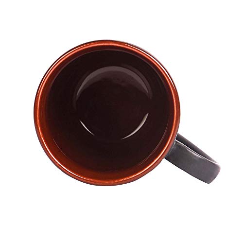 Saavre Royal Series Ceramic Coffee Cup | Microwave and Dishwasher Safe Coffee and Tea Mugs, Tea Cup | Chip Resistant, Ceramic Tea Cups Set Ideal for Home and Office Daily Use, Set of 4 (Brown, 280 ml) - Image 5