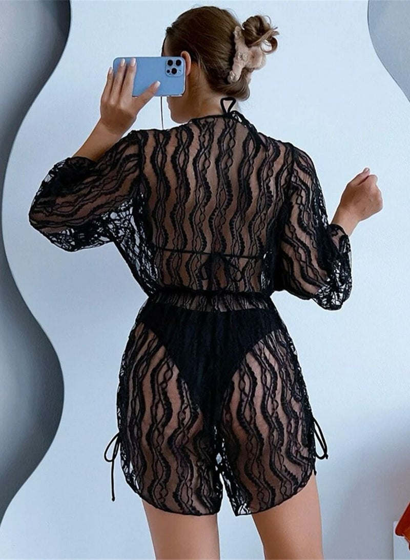 Loquat 3 Piece bikini Conservative High-waisted Swimwear - Image 3