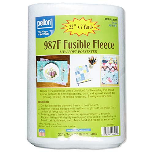 Pellon 987F Fusible Fleece 22" (Bolt, 7 yards), Fabric by the Bolt - Image 1