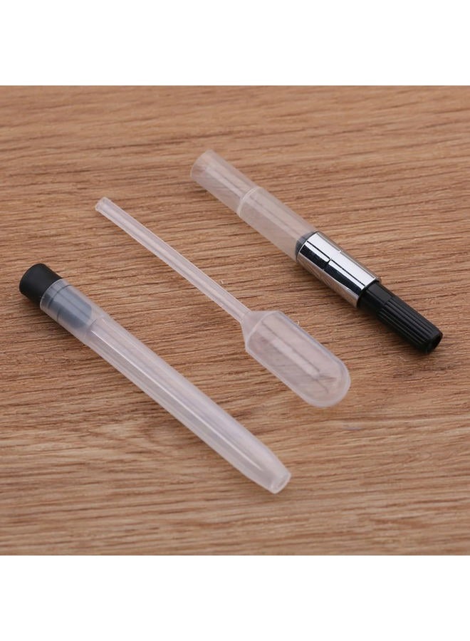 erofa Majohn A2 Press Fountain Pen Extra Fine Nib with Box, Retractable Lake Blue Resin Ink Pen with Converter Writing Pen Set (Black Clip Version) - Image 5