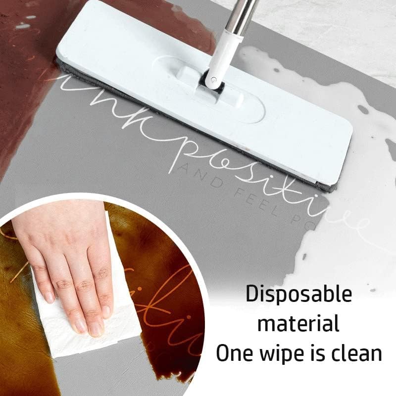 Calyrex 2 Piece Kitchen Mats Set Anti Fatigue PVC Non Skid Kitchen Rugs and Long Runner Sets Waterproof Cushioned Comfort Standing Mats Floor Mat for Kitchen Dining Room40 x 60 cm 40 x 120 cm - Image 3