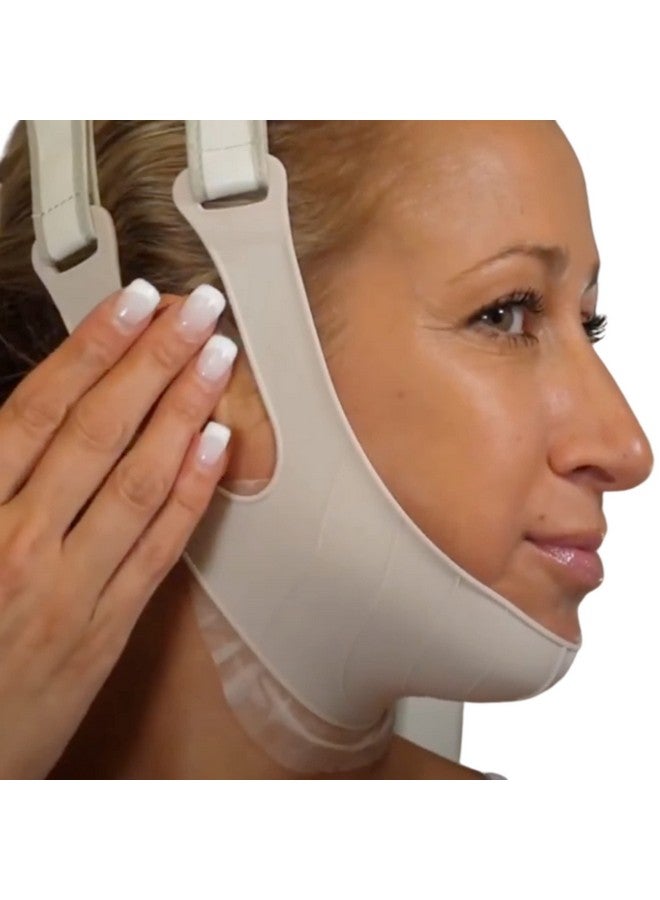 أناسيس قناع الوجه لنحت الرقبة والذقن وخط الفك على شكل حرف V - ضمادة لاصقة لشد الجلد المترهل في الوجه. - Image 5