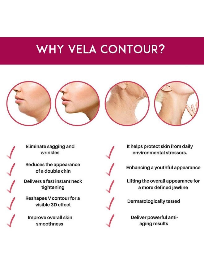 أناسيس قناع الوجه لنحت الرقبة والذقن وخط الفك على شكل حرف V - ضمادة لاصقة لشد الجلد المترهل في الوجه. - Image 3