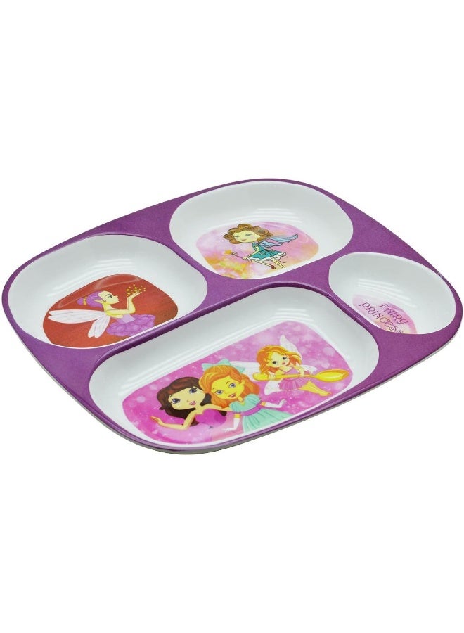 DINEWELL طبق مستطيل للأطفال من داينويل - أميرة الجنيات - Image 2