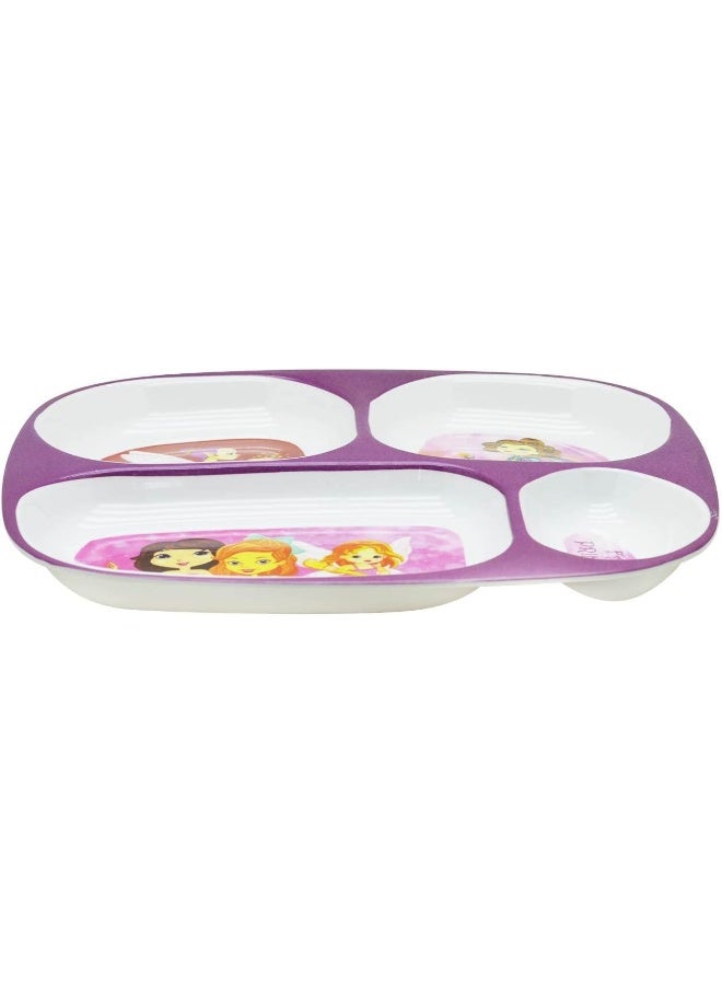 DINEWELL طبق مستطيل للأطفال من داينويل - أميرة الجنيات - Image 3
