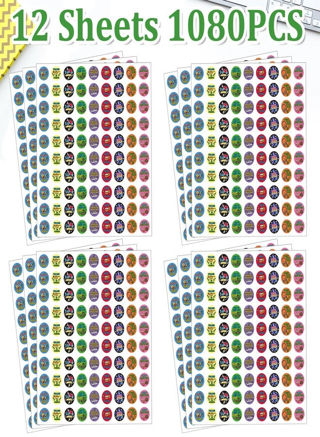 Yewfold 1080 Pieces Music Reward Stickers for Kids, Instrument Themed Inspiration Stickers for Student Incentives, Classroom Supplies (Music) - Image 3