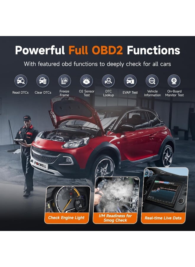 Foxwell FOXWELL NT624 Elite Automotive OBD2 Scanner Full-System Car Code Reader Diagnostic Scan Tool with Oil Light Reset and EPB Service Functions (2019 Latest Version)  - Image 4