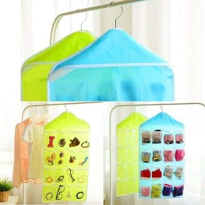 UNIXCRAFT Hanging 16 Pocketsgrids Space Saving Storage Organizer forSocksJewellery dyper AccessoriesInner WearWardrobe Storage - Image 5