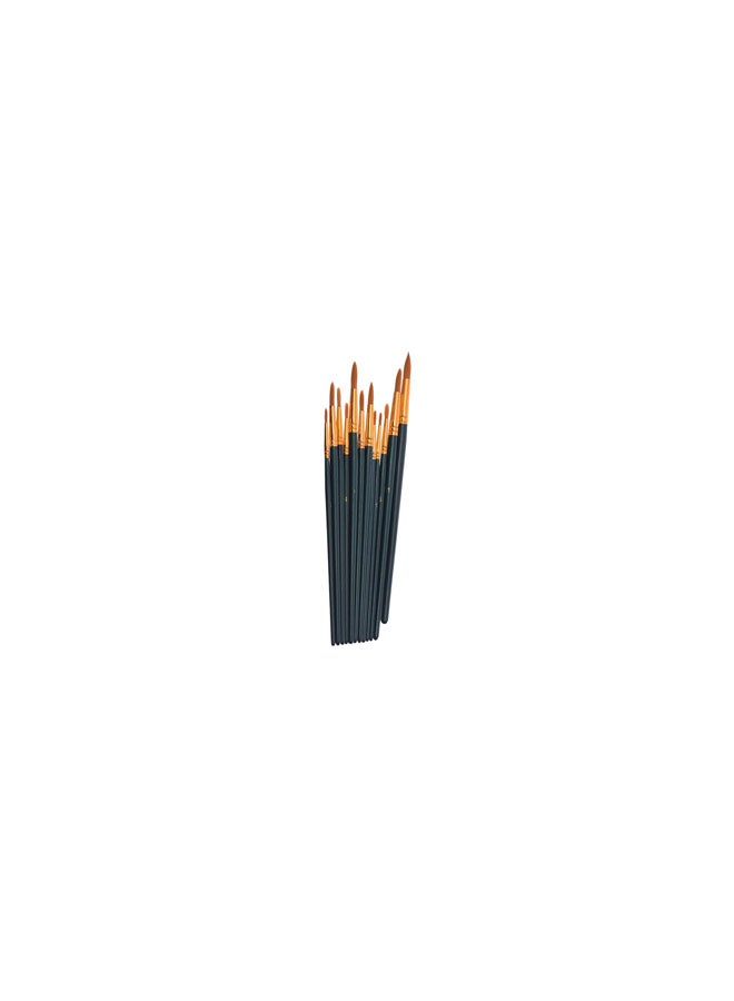 Yalong BJ-4 Set Of 12 Pieces Of Artist Paint Brushes With Durable Material, Suitable For School And Home